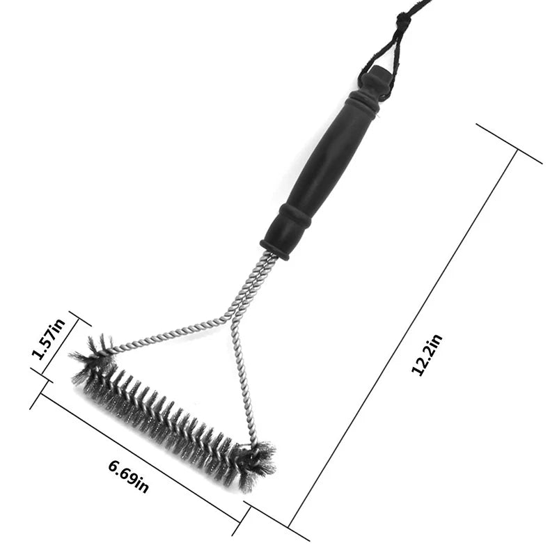 Escova de Limpeza Churrasqueira - Aço Inoxidável